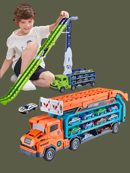 Camion avec circuit de course - Monde à maman