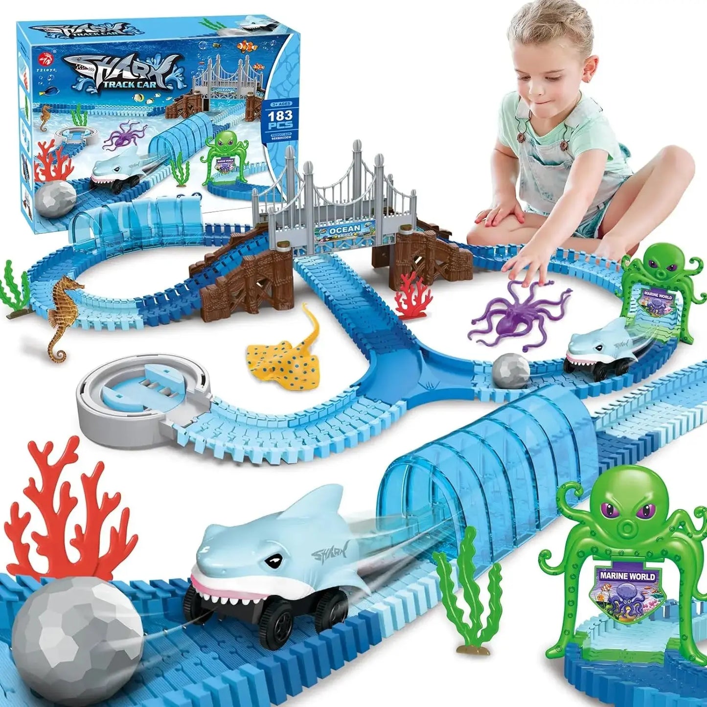 Circuit voiture requin - Monde à maman
