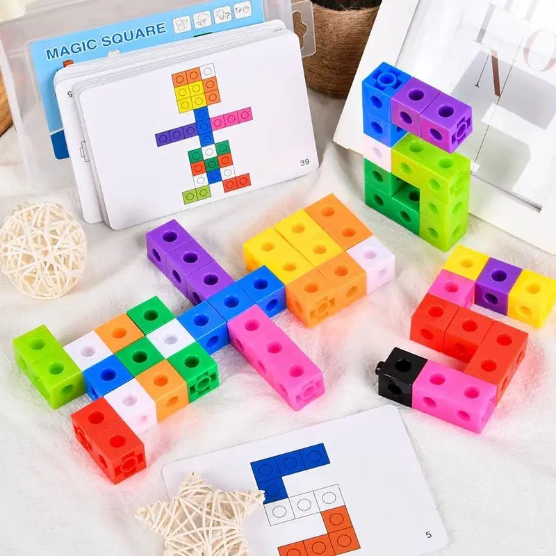 Cube de construction - Monde à maman