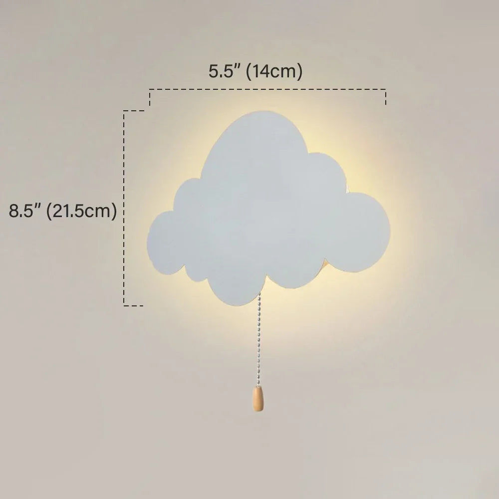 lampe-murale-bébé-nuage-blanc