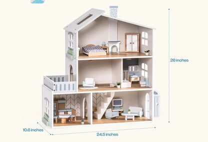 Maison de poupée en bois - Monde à maman