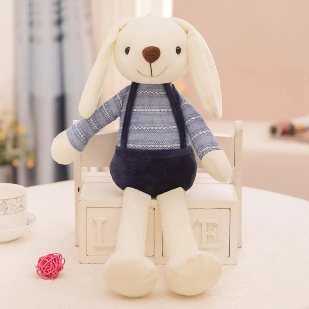 Peluche lapin bleu 