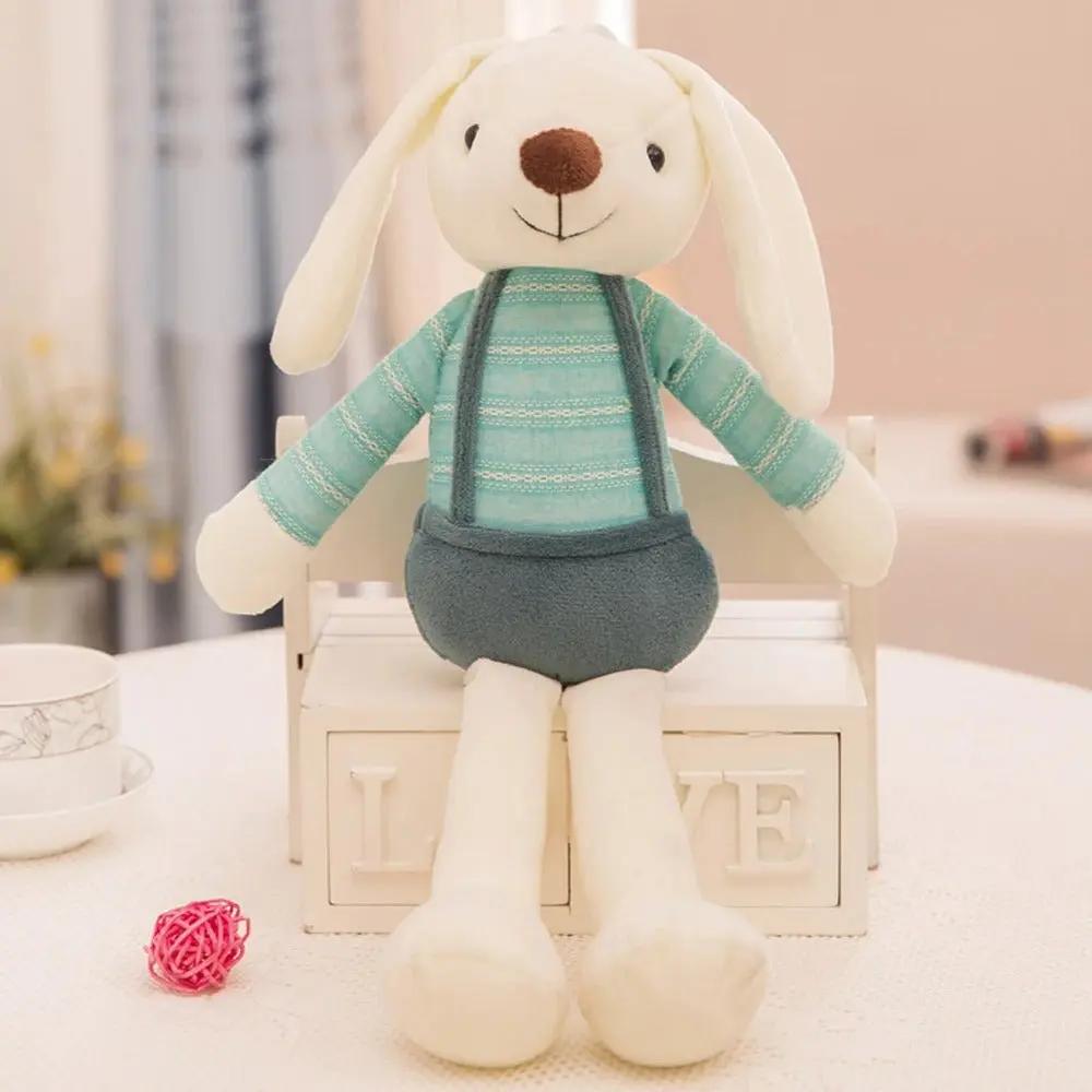 peluche lapin vert