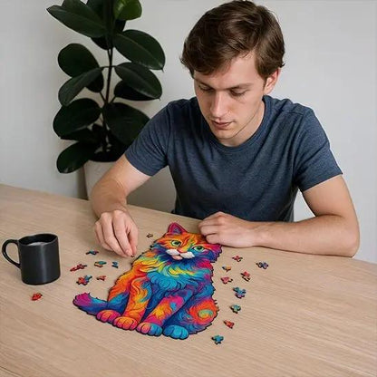 Puzzle en bois - Monde à maman