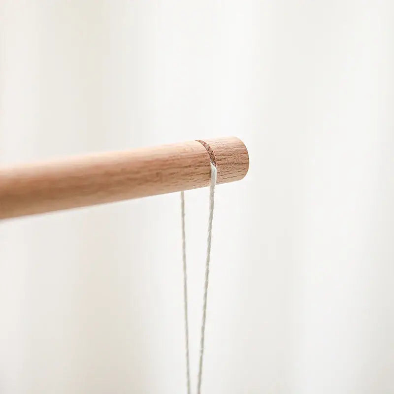 Mobile Bébé | Arc-en-Ciel en Bois Naturel Bohème - Monde à maman