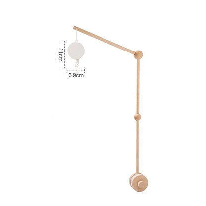 Mobile Bébé | Arc-en-Ciel en Bois Naturel Bohème - Monde à maman