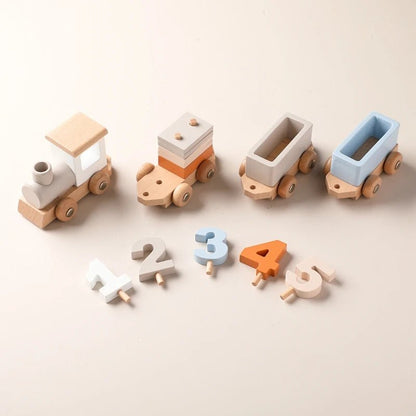 Train en bois - MontessoriToys™ - Monde à maman